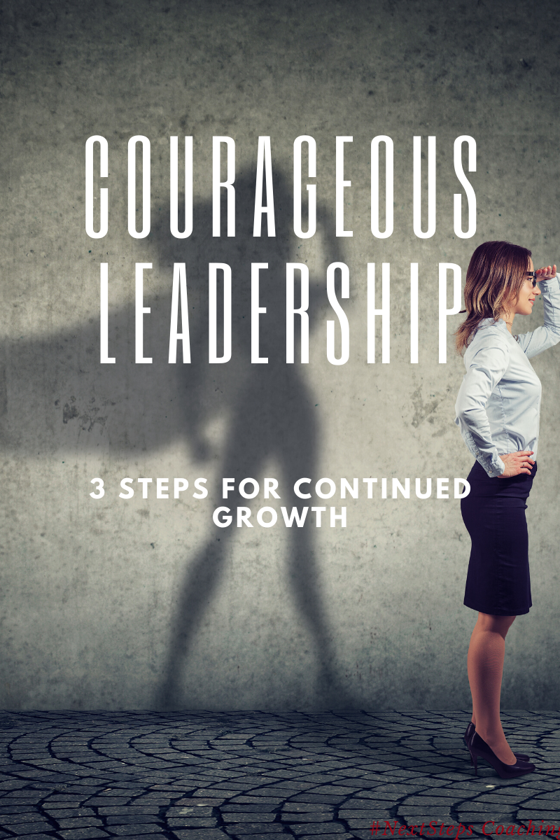 Blog Cover Picture with Title "Courageous Leadership"