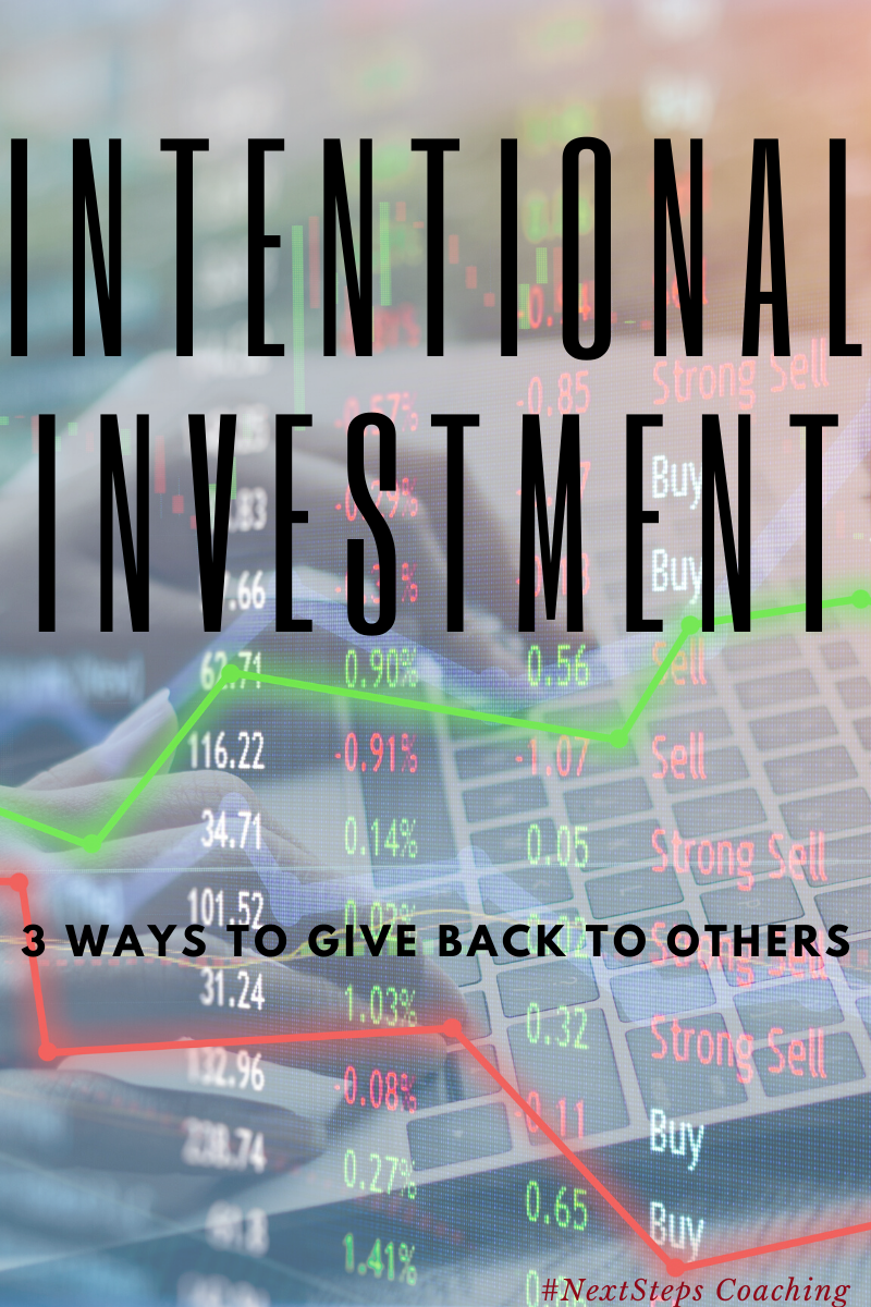 Stock and Computer overlay with text "Intentional Investment"