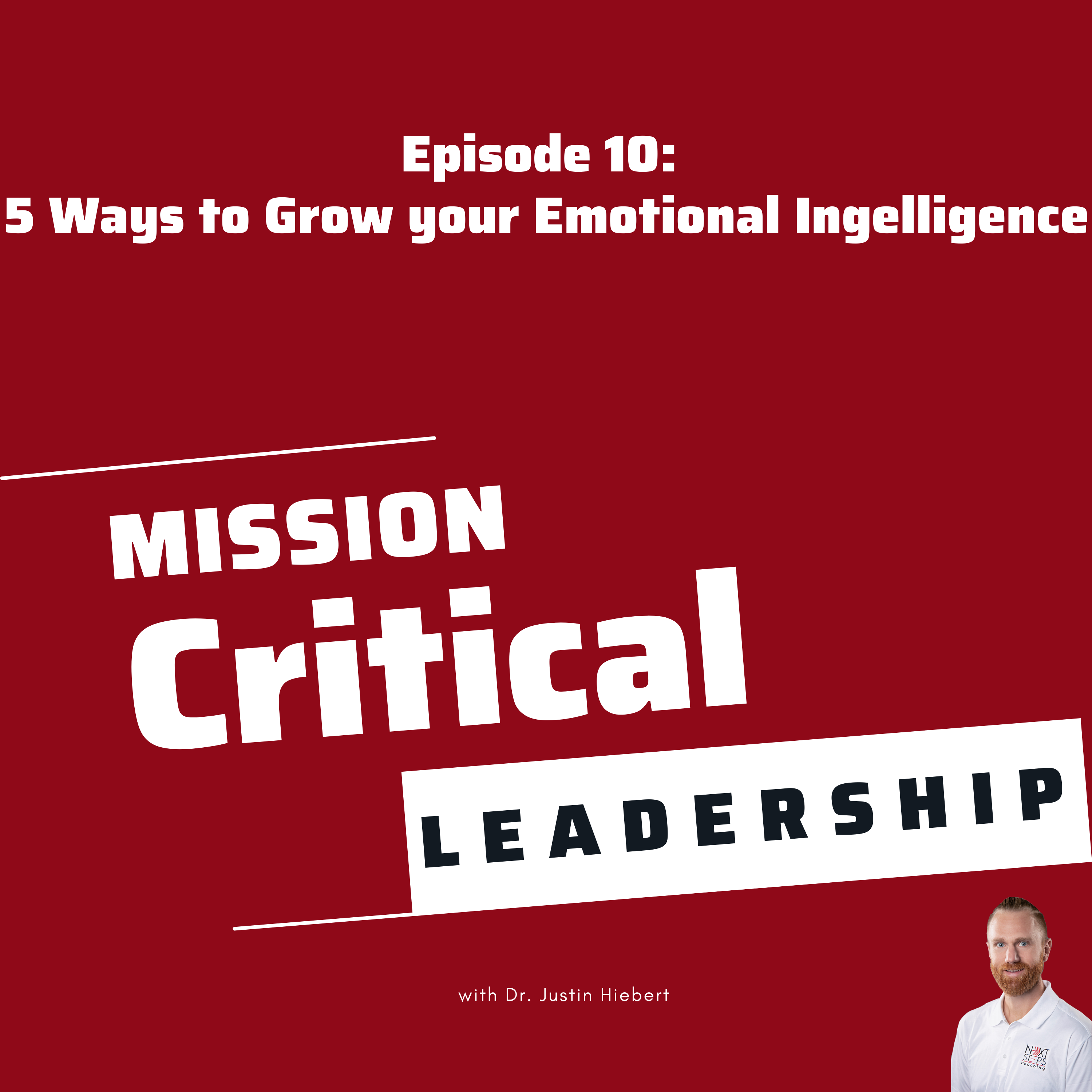 Podcast Cover art for mission-critical leadership podcast episode 10