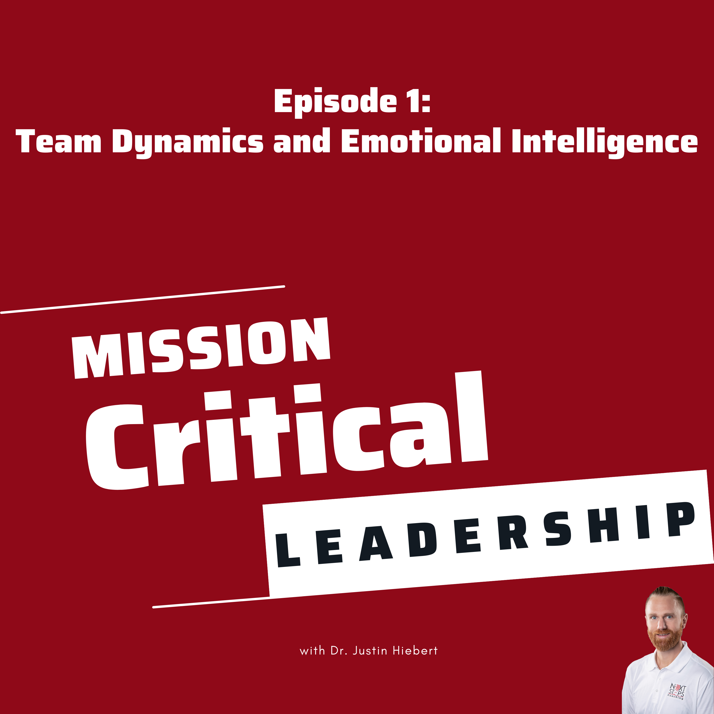 Podcast Cover art for episode 12 that says team dynamics and emotional intelligence